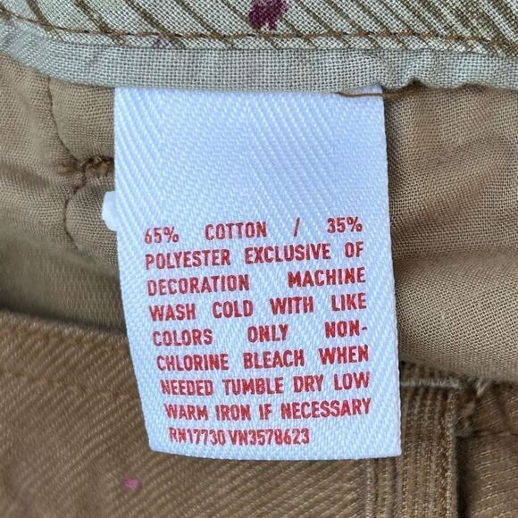 Mossimo Supply Co. Pants Womens Size 7 Brown Low Rise Relaxed Corduroy Cargo - Picture 9 of 9